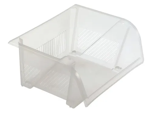 Set stapelbakken,9-dlg.,PP,transparant,Wanden gesloten,bodem gesloten