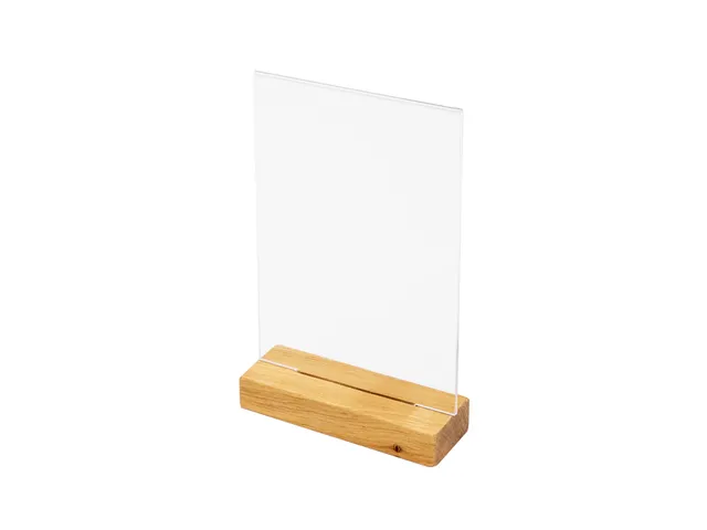 Porte-menu de table IEZZY A5 socle bois