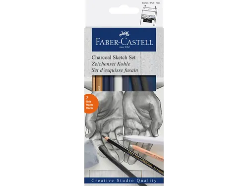 Houtskool Faber Castell 7-Delige Set