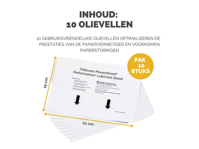 Olievellen voor papiervernietiger Fellowes Powershred Performance+ 10