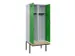 locker met bank,voor scheiding van kleding,HxBxD 2120x800x815mm,2vak