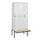 locker met bank,HxBxD 2120x900x815mm,3vak,vak B 300mm,draaigrendel