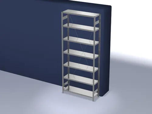 systeemstelling,grondveld,HxBxD 3000x1360x435mm,vakl. 215kg