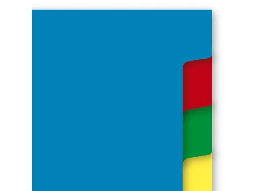 Tabblad Kangaro A5 blanco PP 120 micron assorti 17-gaats 10-delig
