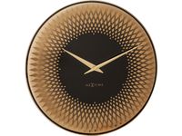 Wandklok NeXtime Sahara Ø43cm glas koper/spiegel
