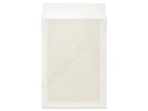Envelop Raadhuis 240x340 Ec4 Bordrug Wit Kraft 120gr strip 100st.