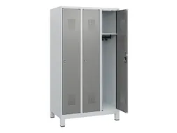 schoollocker,HxBxD 1630x900x500mm,3vak,vak B 300mm,cil.-slot,voeten