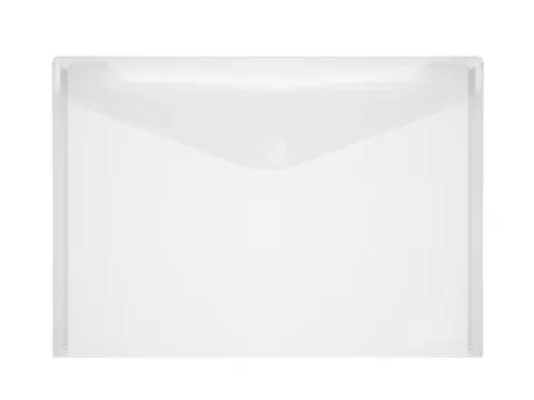 Enveloptas Foldersys A4 PP dwars transp A4 Velcro Envelop Glashelder33