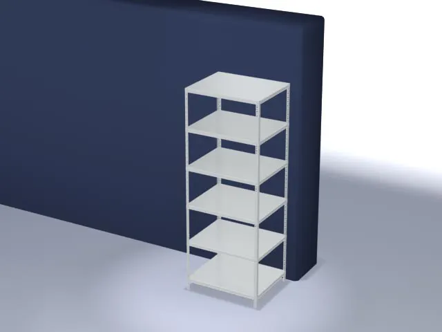 magazijnstelling,grondveld,HxBxD 2500x1000x800mm,vaklast 350kg