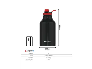 Thermosfles 2.0 Les Artistes Paris 2000ml Black - 3