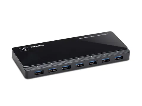 7-poorts USB 3.0 Hub with 2 power charger