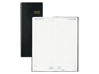 Agenda 2027 Brepols Saturnus Lima 1dag/1pagina zwart - 2