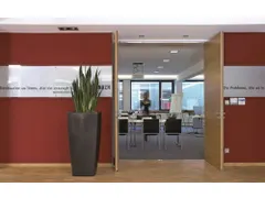 plantenpot,trapeziumvormig,PE,antracietgrijs,HxBxD 1100x570x570mm,60l