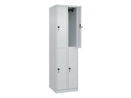 dubbeldekse locker,HxBxD 1850x500x500mm,2x2vak.,vak B 250mm