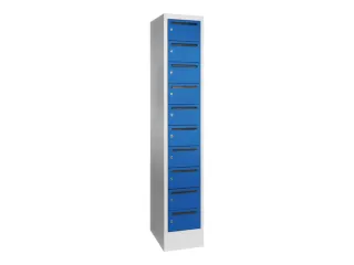 Postsorteerkast 1850x330x500mm 10 Vakken Ral7035 Front Ral5010 - 2