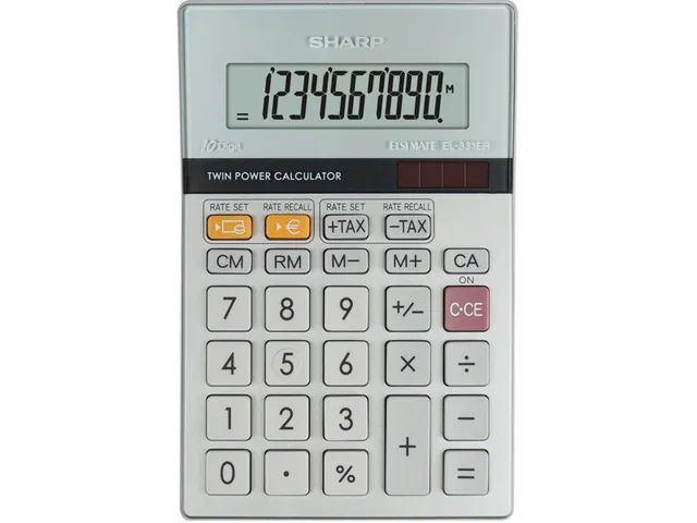 Calculator Sharp-EL331ERB zilver desktop