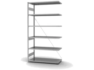 systeemstelling,aanbouwveld,HxBxD 2500x1310x635mm,vakl. 330kg - 2