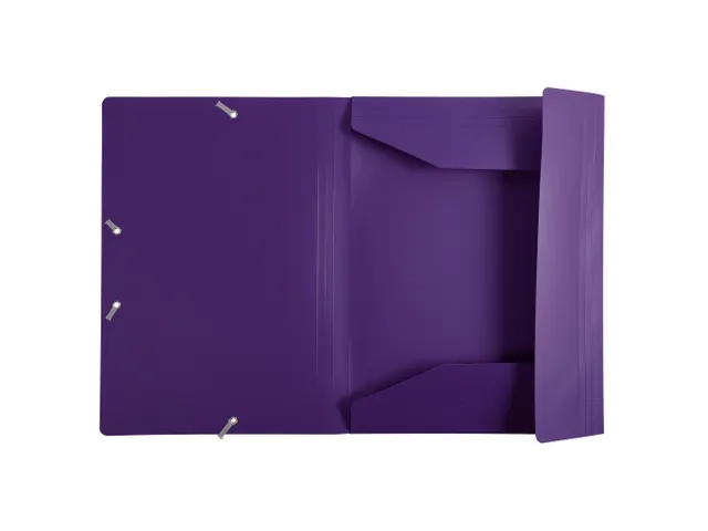 Elastomap A4 3 Kleppen Polypropyleen 4/10de Ondoorschijnend Fuchsia