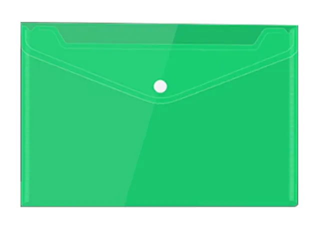 Pochette documents Velcro A5 Vert 10 pièces