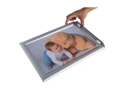 Wand poster lijst A3 aluminium/kristal