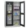 Vitrinekast Hxbxd 1950x1200x400mm Draaideuren Ral7035 Front Ral7016