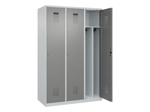 locker voor scheiding van kleding,HxBxD 1850x1200x500mm,3vak