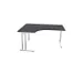 bureau in vrije vorm,HxBxD 740x1600x1200mm,vrije vorm,CC-zwart