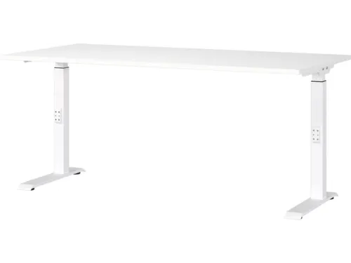 In hoogte verstelbaar bureau,HxBxD 680-910x1600x800mm,blad wit