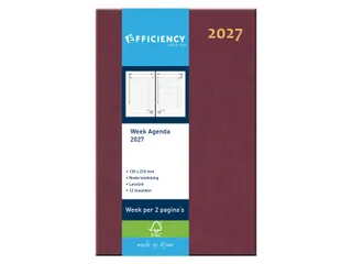 Agenda 2027 Ryam Efficiency Baladek 7dagen/2pagina's bordeaux - 1