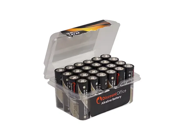 DiscountOffice Batterij AA Pak van 24 stuks