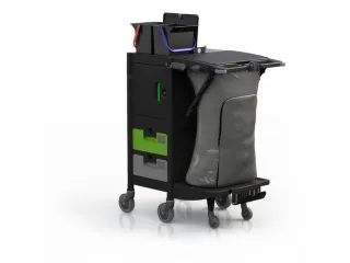 reinigingswagen,HxBxD 1040x670x905mm,frame PP,4wielen - 2