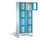 Lockerkast 1850x810x500mm 2x4 vakken Cilinderslot Poten, RAL5012