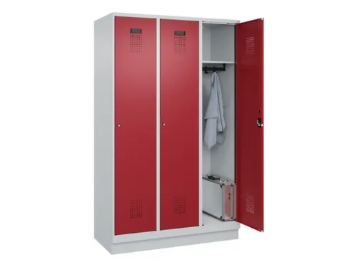 locker,HxBxD 1950x1200x500mm,3vak,vak B 400mm,cil.-slot,sokkel
