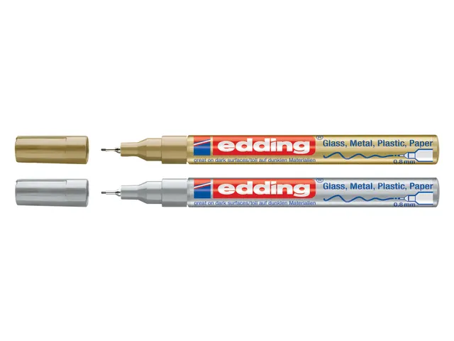 Viltstift edding 780 lakmarker rond goud 0.8mm blister