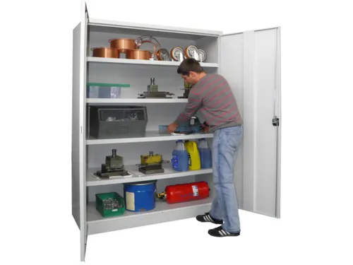 Zwaarlastkast 1950x1470x630mm 4legborden Plaatstaal Ral7035