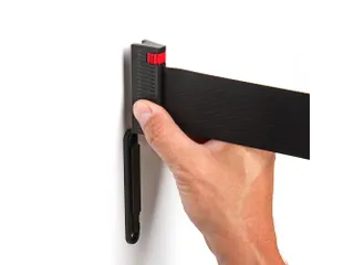 Wandcassette Afzetlint Zwart met 3 meter Zwarte trekband - 3