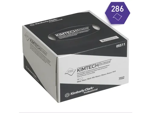 Poetsdoek Kimtech Science 208x112mm 30x286vel dispenserdoos wit 7552