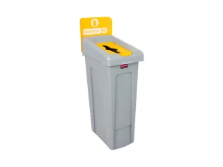 Slim Jim Recyclingstation 87 Liter Geel PMD Inwerpopening - 1