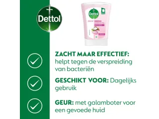 Dettol No Touch Handzeep Nourish Rozenwater & Sheaboter vulling 250ml - 2