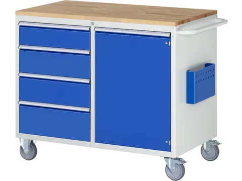 gereedschapswagen,HxBxD 975x1145x650mm,beukblad,draagverm. 450kg