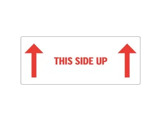 Waarschuwingsetiketten 150x60mm Bedrukt This side up - 1