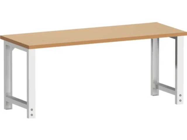 werkbank,HxBxD 740-1140x2000x750mm,beukenblad,geolied