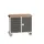 montagetafel 980x1300x600mm multiplexblad 7 laden kast front RAL7016