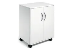 bijzetkast,HxBxD 748x528x400mm,wit,2niveaus,1 OH