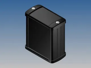 Aluminium Behuizing - Zwart - 70x59.9x30.9mm - 1