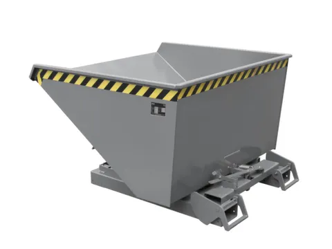 kiepbak,HxLxB 1125x1920x1095mm,1,2m³,draagverm. 1500kg,RAL7005