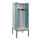PBM-locker met bank,HxBxD 2120x800x815mm,2vak,vak B 400mm,draaigrendel