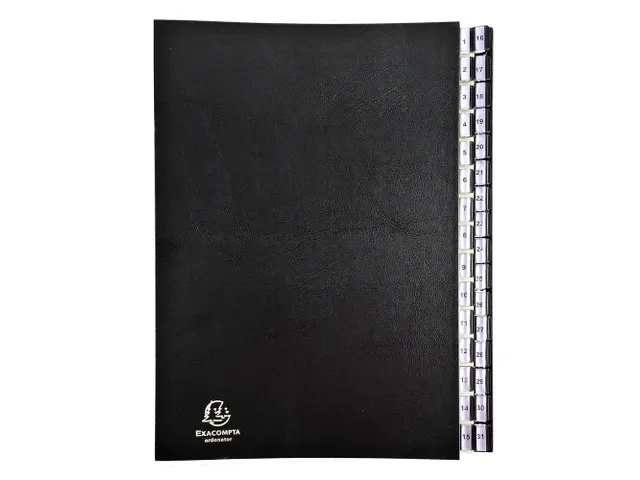 Sorteermap Ordonator 31vak 1-31 zwart