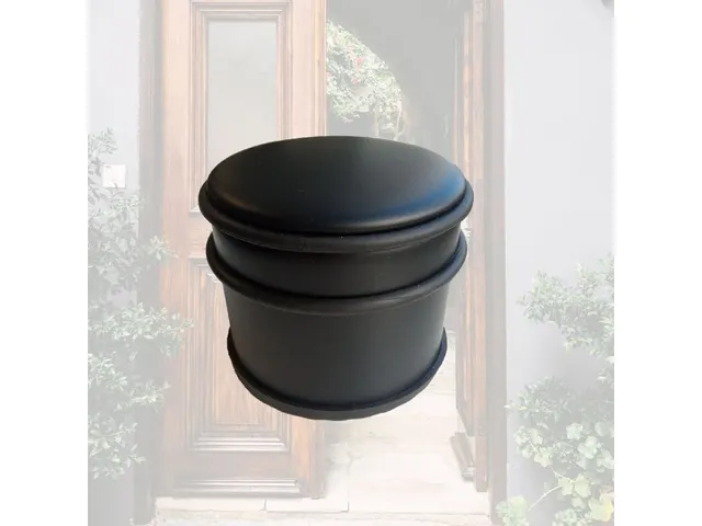 Deurstopper Zwart ⌀9 x7.5 cm