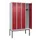 locker,HxBxD 2120x1200x500mm,4vak,vak B 300mm,cil.-slot,voetonderstel